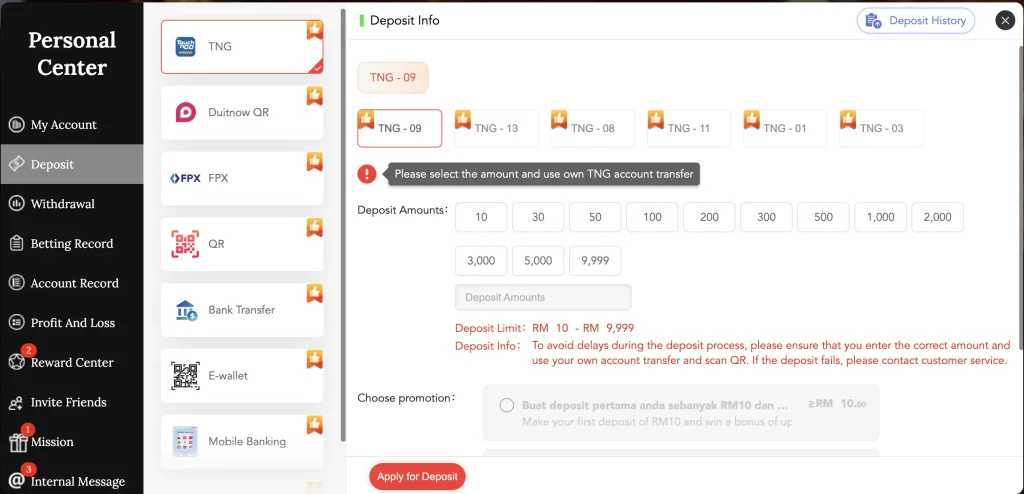KL777 Game Deposit and Withdrawal Guide 1 Deposit money on KL777